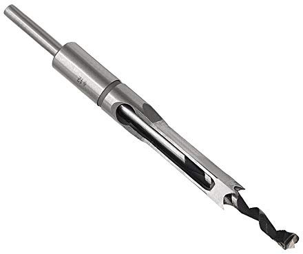 1PC 12MM Alloy Steel Square Hole Drill Saw Mortise Chisel Wood Drill Bit with Twist Drill for Woodworking Wood Drilling