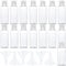 CENRONG Clear Travel Bottle,15Pcs 50ml Transparent Flip Cap Bottles Leak Proof Refillable Empty Bottles Plastic Sample Bottle for Travel or Cosmetic