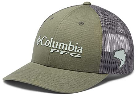 Columbia Unisex PFG Logo Mesh Snap Back Verschluss, Cypress/Cool Green/Bass, Einheitsgröße
