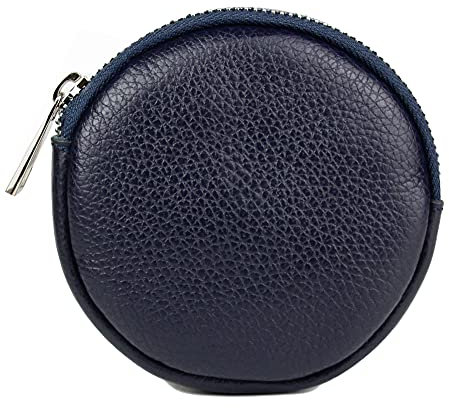 irisaa Damen Münzbörse, kleine Geldbörse mit Reißverschluss, Mini Portemonnaie Coin Pocket für Frauen Mädchen Kinder, Damen Tasche 2020:Navy