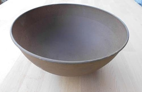 Deko-Impression Eisenschale Dekoschale Pflanzschale Blumenschale halbrund braun rostfarben 30 cm