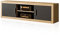 duehome | Salon Modular, Módulo Bajo con 2 Puertas, Composicion Salon por Piezas, Modelo Nuka, Acabado en Grafito y Cambria, Medidas: 180 cm (Largo) x 41,4 cm (Fondo) x 50 cm (Alto)