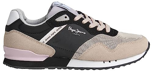 Pepe Jeans Damen London Tawny W Sneaker, Black (Black), 36 EU