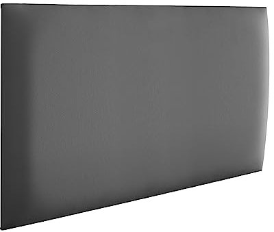 RAVIO Wandpaneele gepolstert | 3D Wandverkleidung mit Schaumstoff | Wandkissen als Kopfteil für Bett | Wanddekoration für Schlafzimmer, Kinderzimmer, Büro, Diele | (Soft 29 - Grau, 60x40 cm)