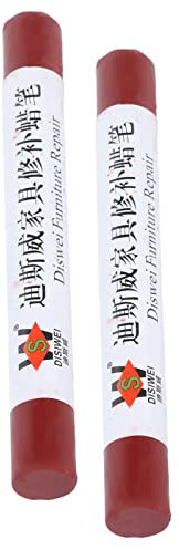 2pcs Furniture Paint Floor Crayon Furniture Paint Repair Wax Crayon Repair Crayon Scratch Patch Paint Pen Wood Composite Repairing Material (Redwood)