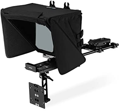 PROAIM Ultramodularer Teleprompter für Konferenzen und Veranstaltungen. Passend für 12-Zoll-Tabs. 70/30 Strahlteilerglas. Inklusive 75-mm-Monitorhalterung. Leseentfernungen bis zu 15' (TP-ULTM-01)