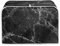 TOADDMOS Black Marble Print 4 Slice Toaster Cover, Small Bread Maker Oven Cover Machine Washable Polyester Kitchen Appliance Covers