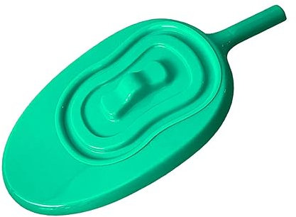 Colcolo Bassin de lit pour femmes et hommes âgés, bassin de lit pour la maison, bassin de lit en PP ferme, épais et stable, VERT