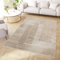 TAPISO Crystal Teppich Kurzflor Glänzend Braun Creme Weiß Streifen Geometrisch 3D Effekt Wohnzimmer Schlafzimmer Modern Design ÖKO-TEX 300 x 400 cm