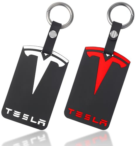 SPORWAY Porte-clés pour Tesla : étui pour carte pour Tesla Model 3 modèle Y, anti-chute résistant à l'usure silicone protection porte-clés, noir étui pour carte Tesla pour modèle 3 modèle Y accessoire