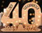 Giftota - 2024 Originelle 40 Geburtstag Geschenk Frauen & Männer - Geldgeschenke Geburtstag 40 mit LED Lichterkette Ständer - Holz-Schild Gästebuch - 40 Geburtstag Deko - Personalisierbares Geschenk