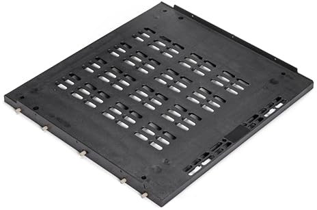 Emuca - Base per Frigorifero Integrato En Modulo di Cucina di 60cm ed Espessore di pannelli 18mm, Tecnoplastica, Nero