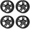 4x AUTEC Felgen Alufelgen MERCADOR 8.0x19 ET40 5x112 Schwarz kompatibel mit Mercedes-Benz B E GLA A C CLA GLB GLB AMG