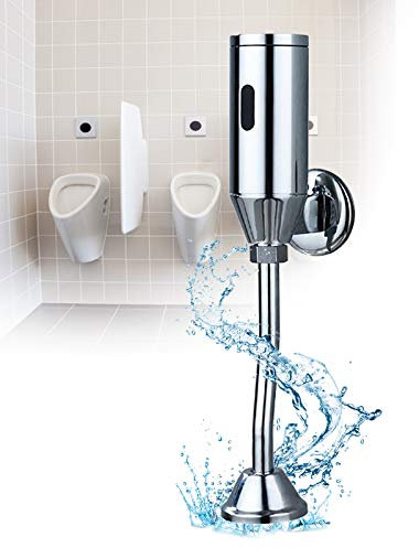 Urinalspüler für Pissoir, Smart Sensor Urinal Druckspüler, G1/2 Urinal Automatische Sensor, Urinalbecken Toilettenspüler Drückerplatte für Männer WC im Bad wc