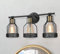 SSNCcNC Amerikanischen Retro Spiegelleuchte 3-Flammig Badleuchte Vintage Industrial Metall Spiegellampe Schminklicht Wandleuchte Schlafzimmer Badezimmer Schrank Spiegelleuchten E27 Fassung