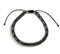 Epinki Armband Herren Vintage, Armreifen Partnerketten Hämatit Kugel mit Hematite, Stein Kordelkette Schwarz, 30CM