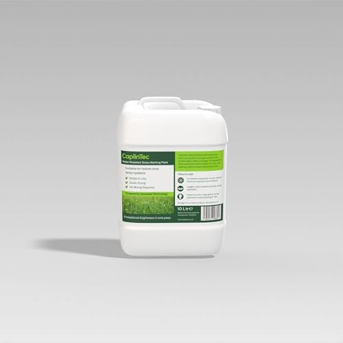 CaplinTec Water Resistant Grass Marking Paint | Eco-Friendly, Bright White Pitch Line Marking | Ready-to-Use Formula | for Sports Fields and Grounds