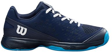 Wilson Rush PRO JR L Tennisschuh, Navy Blazer/White/Atomic Blue, 35 1/3 EU