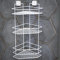 3FlexHome Rust Free Shower Corner Caddy Shelf No Drill Corner Shower Shelf, Adhesive Wall-Mounted Rustproof Bathroom Organiser Bathroom Storage Kitchen Rack (White, 3 Tiers)