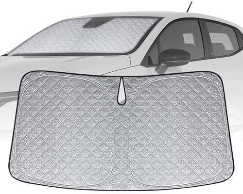Parasol para Coche Parabrisas Reemplazo para Renault Clio 4/5 2012-2024, Plegable Parasol para Parabrisas de Coche, Bloquea El 99% de Los Rayos UV y Mantiene Fresco El Vehículo