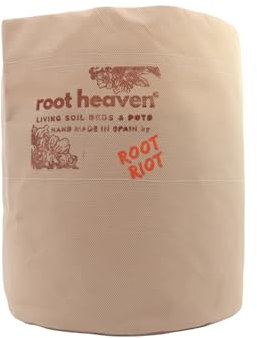 Root RIOT: Root Heaven Pot - Living Soil Stofftopf aus 100% Polypropylen für den Anbau von Cannabis - Optimale Belüftung & Verbessertes Wurzelwachstum (100L)