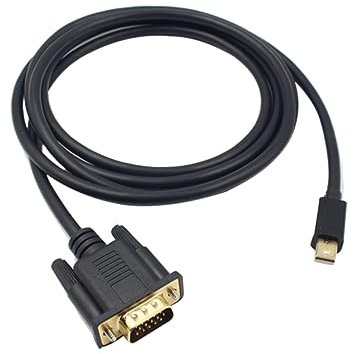 DIYEAH Cable Mini Displayport Vga de Conectores Niquelados Compatible con Ordenadores y Proyectores Transmisión de Video