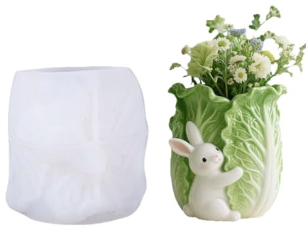 Stabile Silikon Hasen Form Für Harz Schmuckkästchen Kleine Pflanzgefäße Und Dekorative Accessoires Beton Zement Silikonform