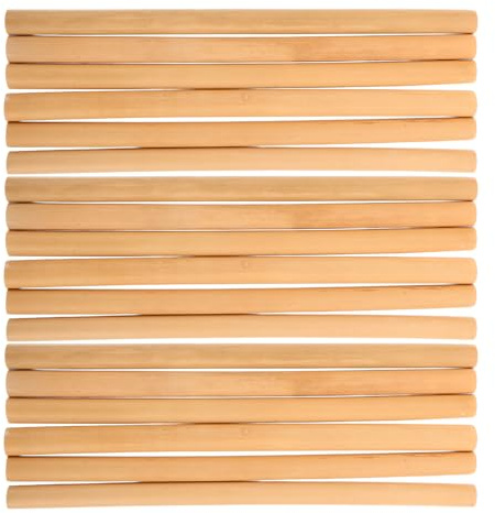 EPIGEIST Lot de 24 Tubes en Bambou Creux pour Abeilles Maçonnes, Ventilations, Faciles à Séparer pour Récolte, Adaptés aux Espaces Extérieurs et Améliorations de Nid