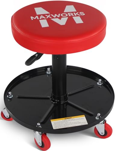 MaxWorks 80771 80771-350 lb. Rollsitz, Pneumatisch, höhenverstellbar