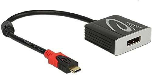 Delock Adapter USB Type-C Stecker > DisplayPort Buchse (DP Alt Mode) 4K 60 Hz