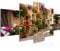 Runa Art Bild Wohnzimmer Schlafzimmer Mediterran Italien 5 Teilig Provence Gasse Braun Wandbilder auf Vlies Leinwand 024753a