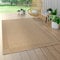 Paco Home Tapis Exterieur Terrasse Balcon Tapis Cuisine avec Bordure Aspect Sisal Uni Beige, Dimension:120x170 cm