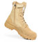 IODSON 8 Durchstichfeste Kampfstiefel Leicht Militär Stiefel Schwarz Springerstiefel Motorradstiefel Einsatzstiefel Herren&Damen mit seitlichen YKK-Reißverschlüssen Beige 45