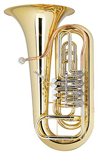 Lechgold BT-13/4L Bb-Tuba - Material: Messing/Goldmessing - Schallbecher: 42 cm - konische Bohrung: 19-20mm - inkl. Koffer - lackiert