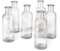 Serene Spaces Living Clear Glass Bud Vases – Vintage Apothecary Jars, Decorative Bottles for Weddings, Antique-Style Centerpieces, and Flower Arrangements - Set of 6 (6.5 Tall & 2 Diameter)