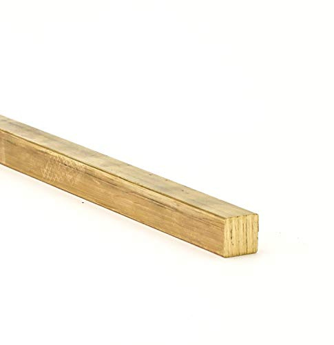 Messing Vierkantstangen 6 x 6 mm x 250
