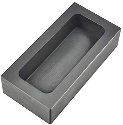 XMRISE Graphite Ingot Tiegel Form Schmelzende Gießform Metallofen Raffination Außengröße Rillen 180x70x50 mm