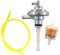 HURI Unterdruck Benzinhahn mit Benzinfilter Benzinschlauch für Peugeot Speedfight 1 AC LC 50, Speedfight 2 50 AC LC, Speedfight 1 100 & 2 100, Speedfight 2 50 S1B - LC 2001-2007