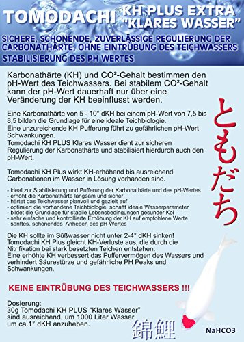 KH Plus Koiteich Carbonathärte Plus Teich PH Puffer erhöht das Säurebindungsvermögen PH-stabil hebt die KH ohne Wassertrübung gesundes Teichwasser – gesunde Kois 10kg