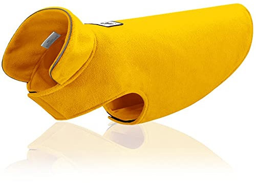 Hundemantel Winter Polarfleece-Material kalt und warm kalt und warm Hundekleidung Hundepulli Sweatshirt Hund Winterjacke Baumwolle für Hunde Gelb XL