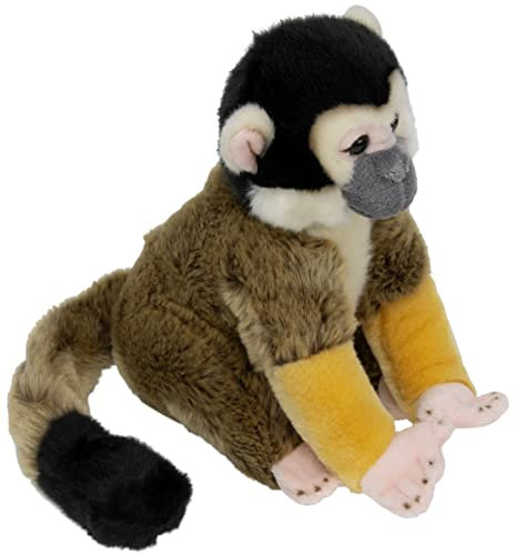 Teopet Totenkopfaffe Kuscheltier 28 cm groß – AFFE - sehr weich und flauschig - lebensecht - Realistisches Plüschtier, Stofftier aus nachhaltigen Materialien - Geschenk für Babys und Kinder, TEO-017