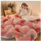Uziqueif Winterbettdecke, Super warm Lamm-Steppdecke, 2,5-5 kg Winter-Decke Doppelseitige Fleece-Steppdecke, Verdickt Warm Plüsch-Decke Einfarbig Daunendecke,Rosa,150×200cm(2.5kg)