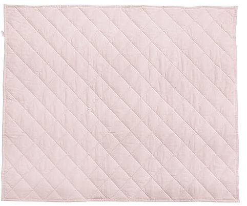 Baby Krabbeldecke Groß, 140x150 cm Spieldecke Krabbeldecke Baby Gesteppte Matte, Spielmatte Baby faltbar Baumwolle Spieldecke Weiche Krabbelmatte zum Krabbeln und Spielen-Rosa