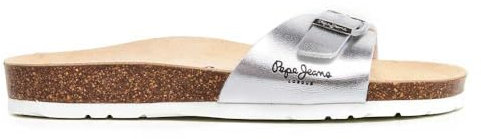 Pepe Jeans Sandales Oban en métal argenté