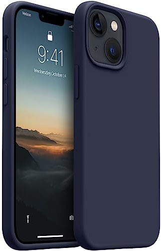 AOTESIER Magnetic for iPhone 13 Mini Case, [Compatible with MagSafe][Military Shockproof Protection] Silicone Case with Soft Microfiber Lining, Camera & Screen Protection 5.4 inch, Midnight Blue