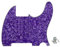 ROZILO Purple Pearl 5-Loch-Tele-Rohling-Gitarren-Pickguard Tele-Plektrumschutz Kratzplatte für Fender-Tele-Esquire-Gitarre