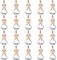20 PCS 6 ml Hanging Car Air Freshener Empty Clear Glass Essential Oil Diffuser Bottle for Home, Office, Perfume Decor