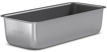 EVA-TRIO | Professionell Brot-/Kuchenform 3,0 l keramischer Slip-Let®-Antihaftbeschichtung | Mit ihren abgerundeten Ecken & Seiten sind die Brot- & Kuchenformen leicht zu handhaben | Grau
