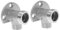 Uonlytech 2 Pièces Adaptateur De Kit D'installation De Robinet De Salle De Bain Coude Mural Kit D'installation De Robinet Extérieur Monté en Surface Tout Bronze Convertisseur