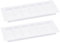 sourcing map Air Vents Cover, 2Pcs 250 x 80mm - Aluminum Alloy Mesh Air Return Vent Cover, Rectangle Louvered Ventilation Grille for Shoe Cabinet Wardrobe (White)